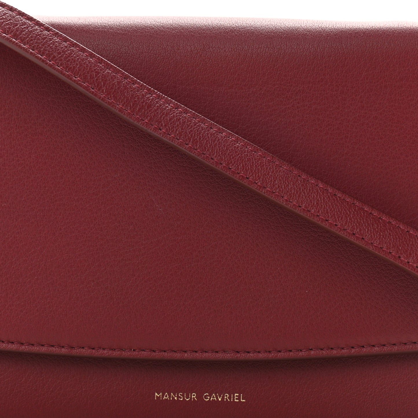 Calfskin Crossbody Wallet Claret