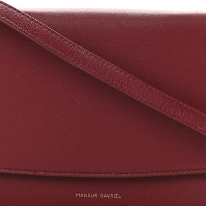 Mansur Gavriel Calfskin Crossbody Wallet Claret 7 of 9