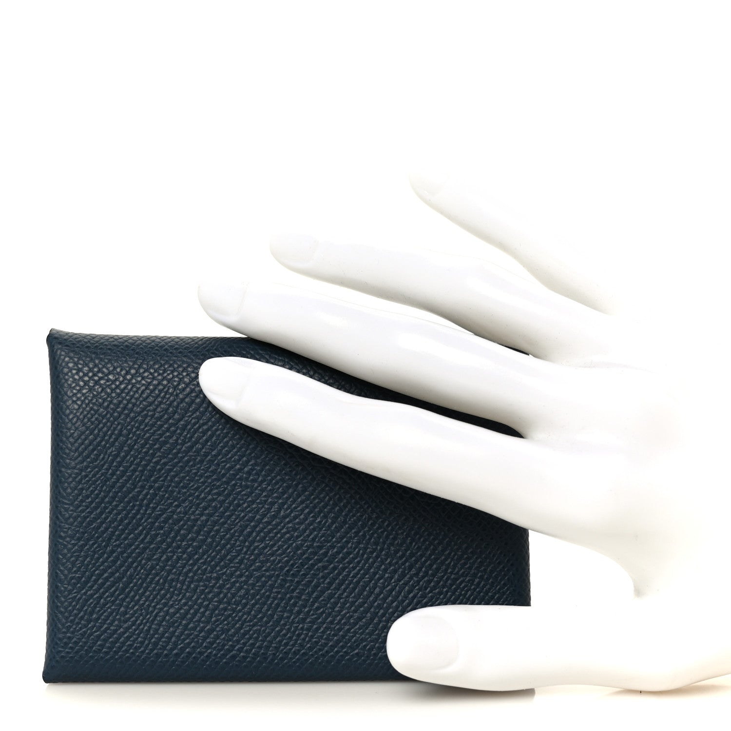 Hermes Epsom Verso Calvi Duo Card Case Bleu De Prusse Vert Fizz 2 of 9