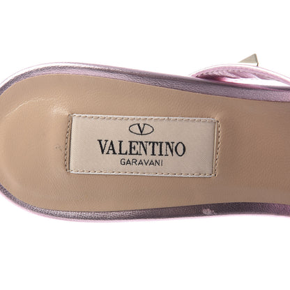 Valentino Garavani Metallic Nappa Rockstud 60mm Slide Sandals 38 Giacinto 8 of 10