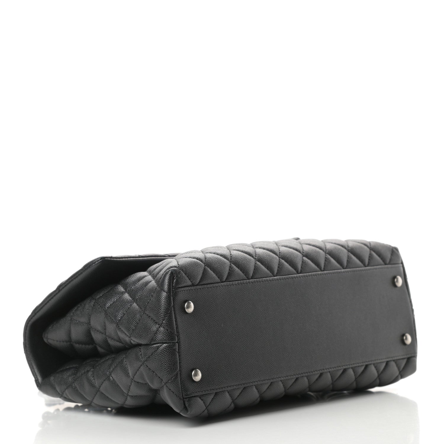 Chanel Caviar Quilted Medium Coco Handle Flap Black 4 of 11
