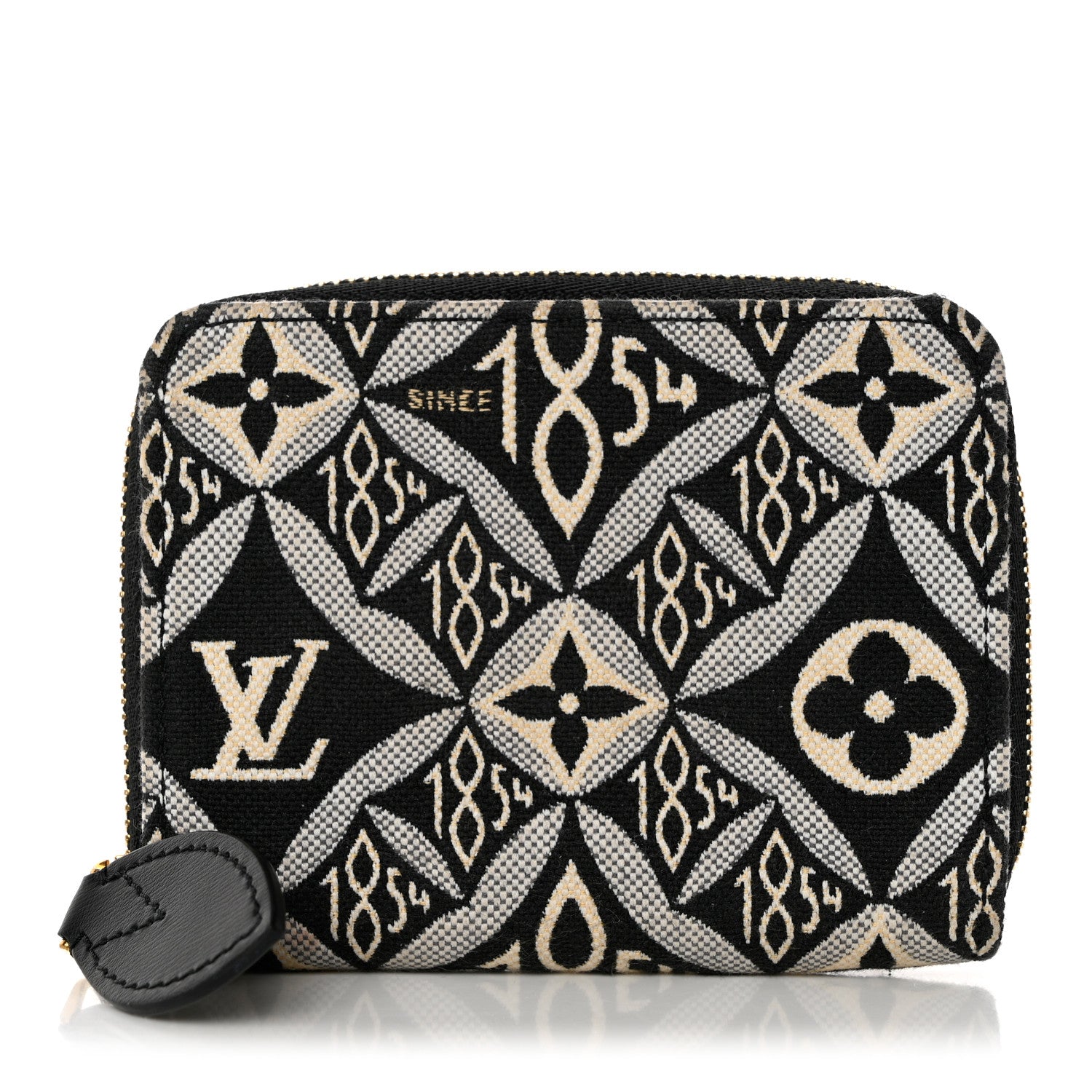 Louis Vuitton Jacquard Since 1854 Zippy Coin Purse Grey 1 of 7