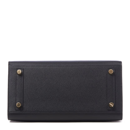 Hermes Madame Calfskin Birkin Sellier 25 Black 5 of 31