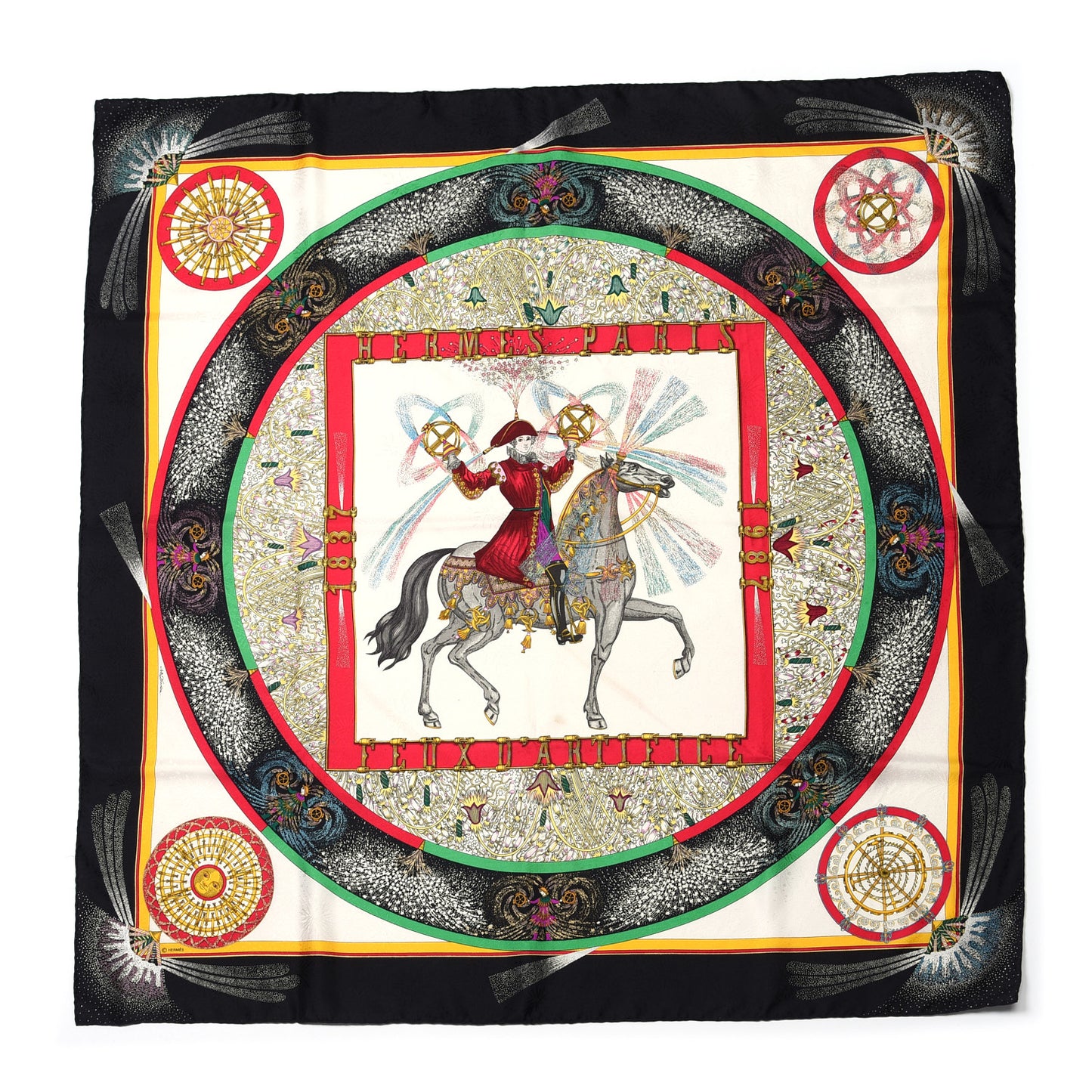 Silk Feux D'Artifice Scarf 90