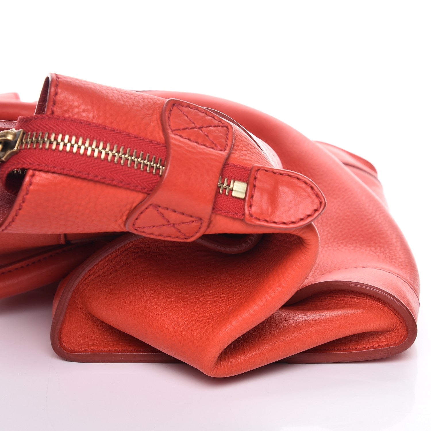 Celine Calfskin Mini Luggage Vermillion 9 of 19