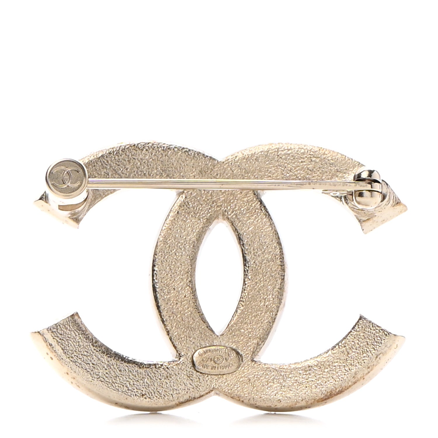 Chanel Crystal Palais Garnier CC Brooch Gold 3 of 6