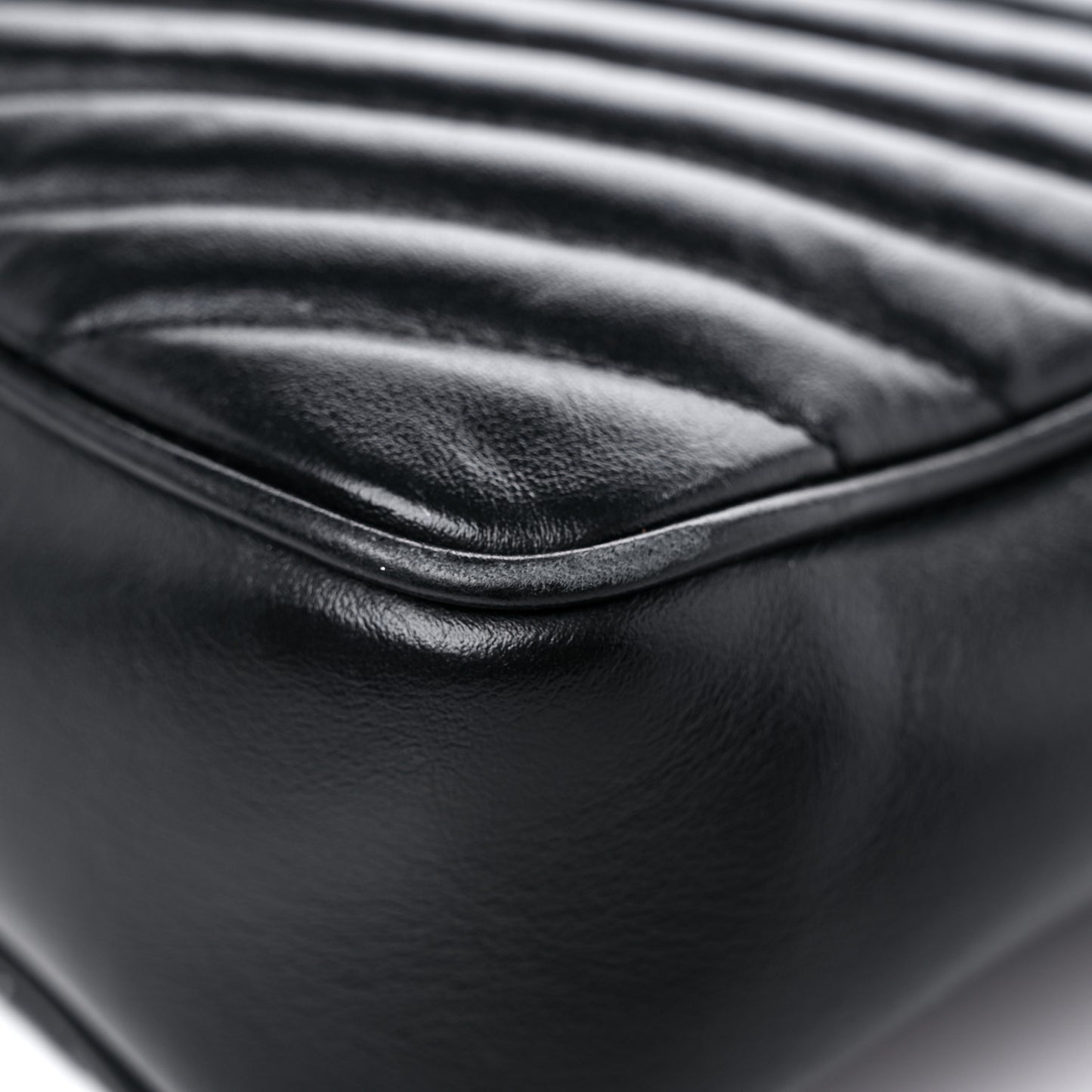 Calfskin Matelasse Monogram Lou Camera Bag Black
