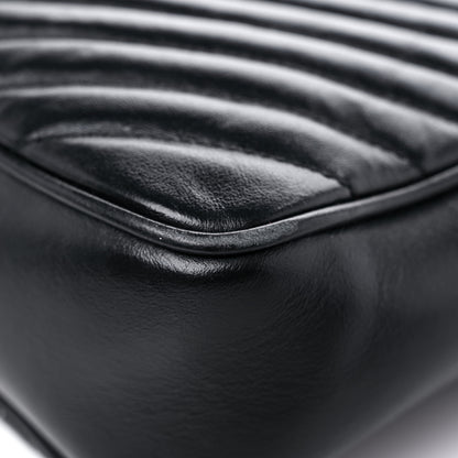 Saint Laurent Calfskin Matelasse Monogram Lou Camera Bag Black 9 of 18