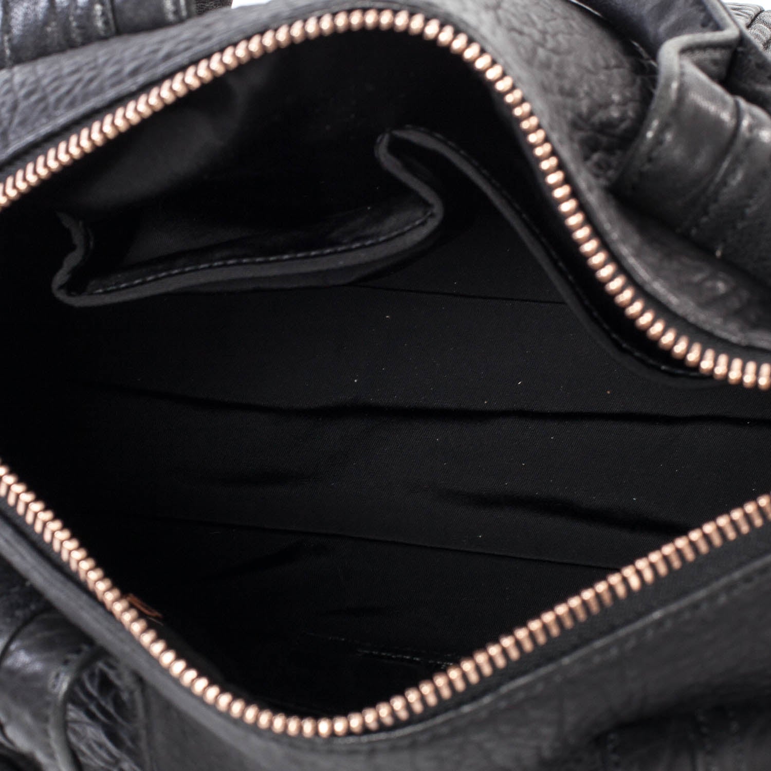Alexander Wang Leather Rocco w Rose Gold Hardware Black 6 of 7