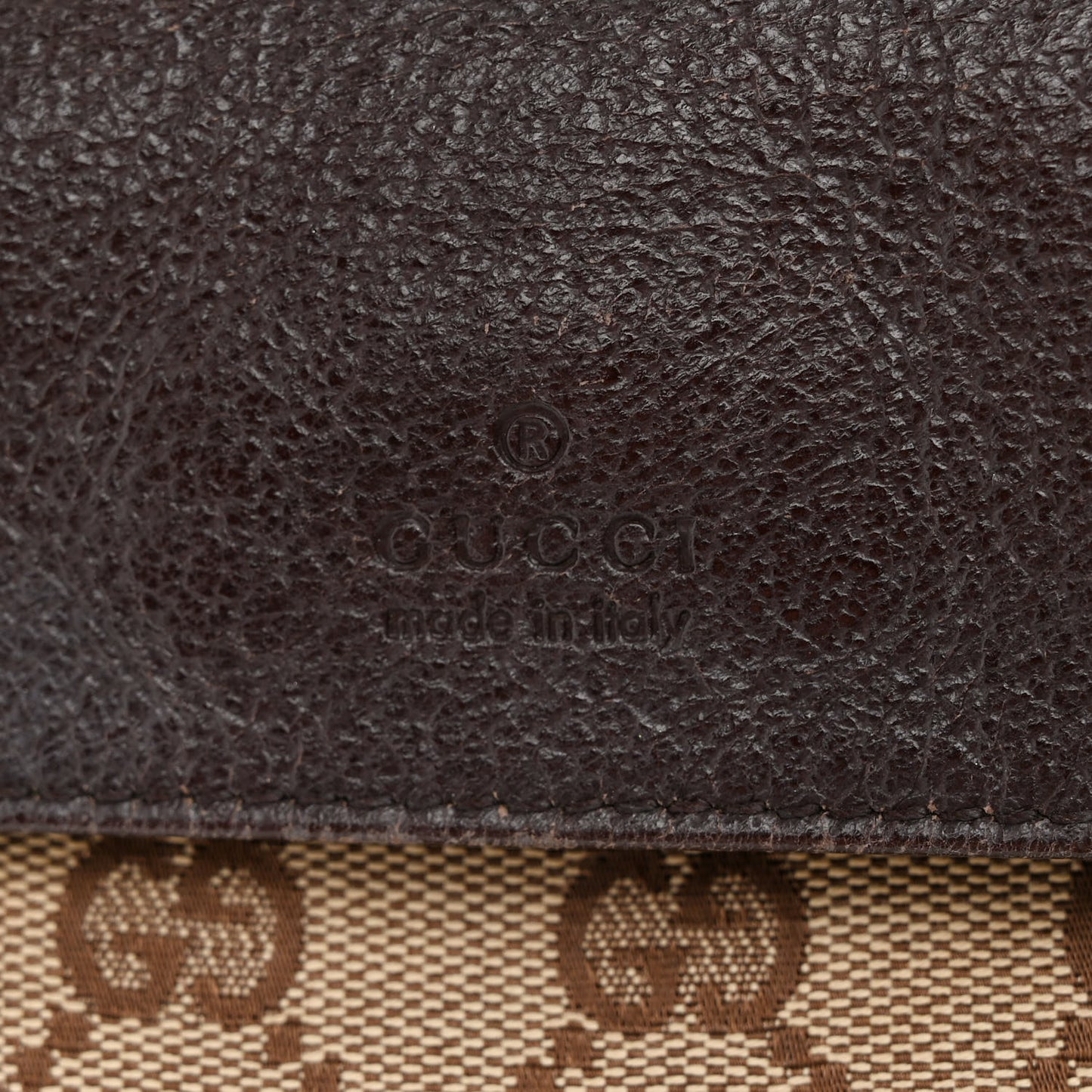 GG Monogram Double Pocket Belt Bag Dark Brown