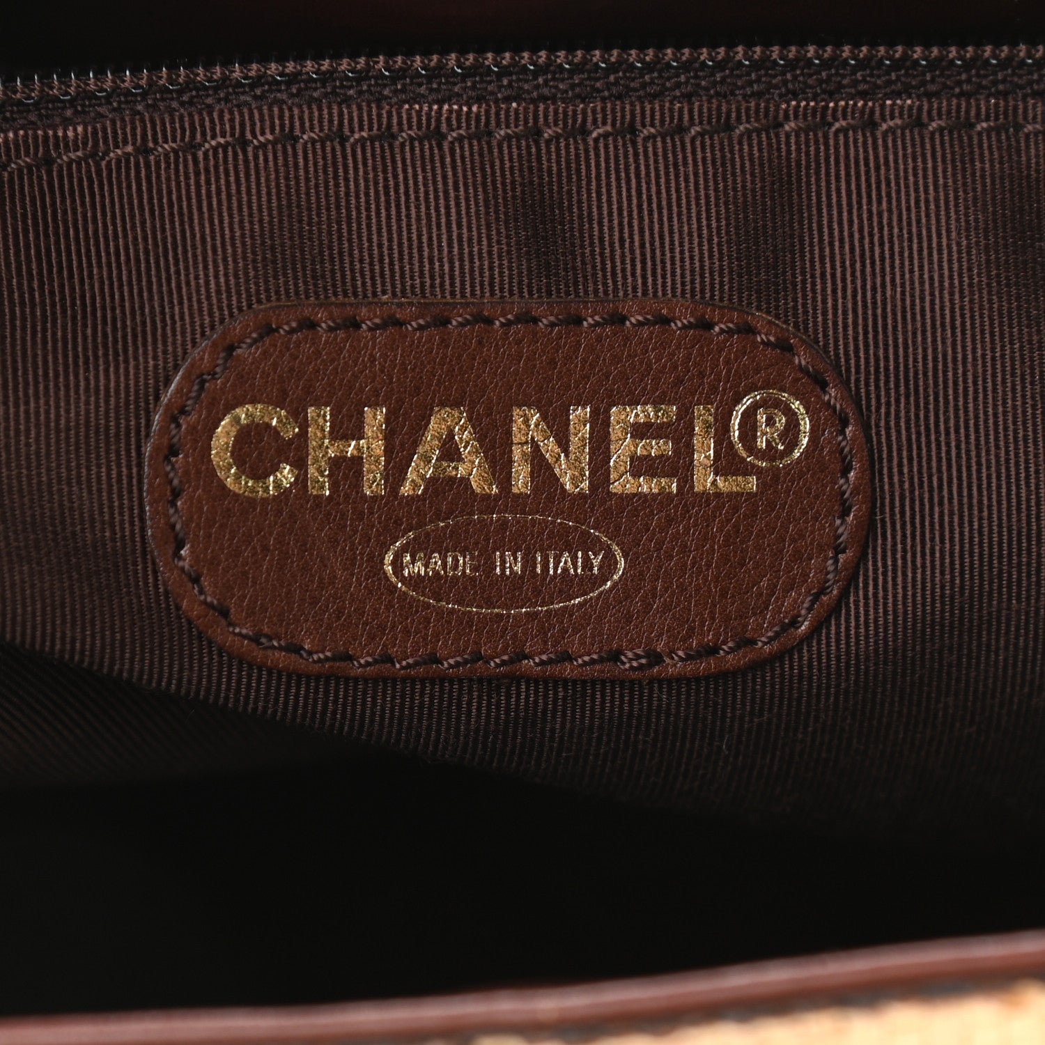 Chanel Straw Raffia Summer Tote Beige Brown 5 of 11