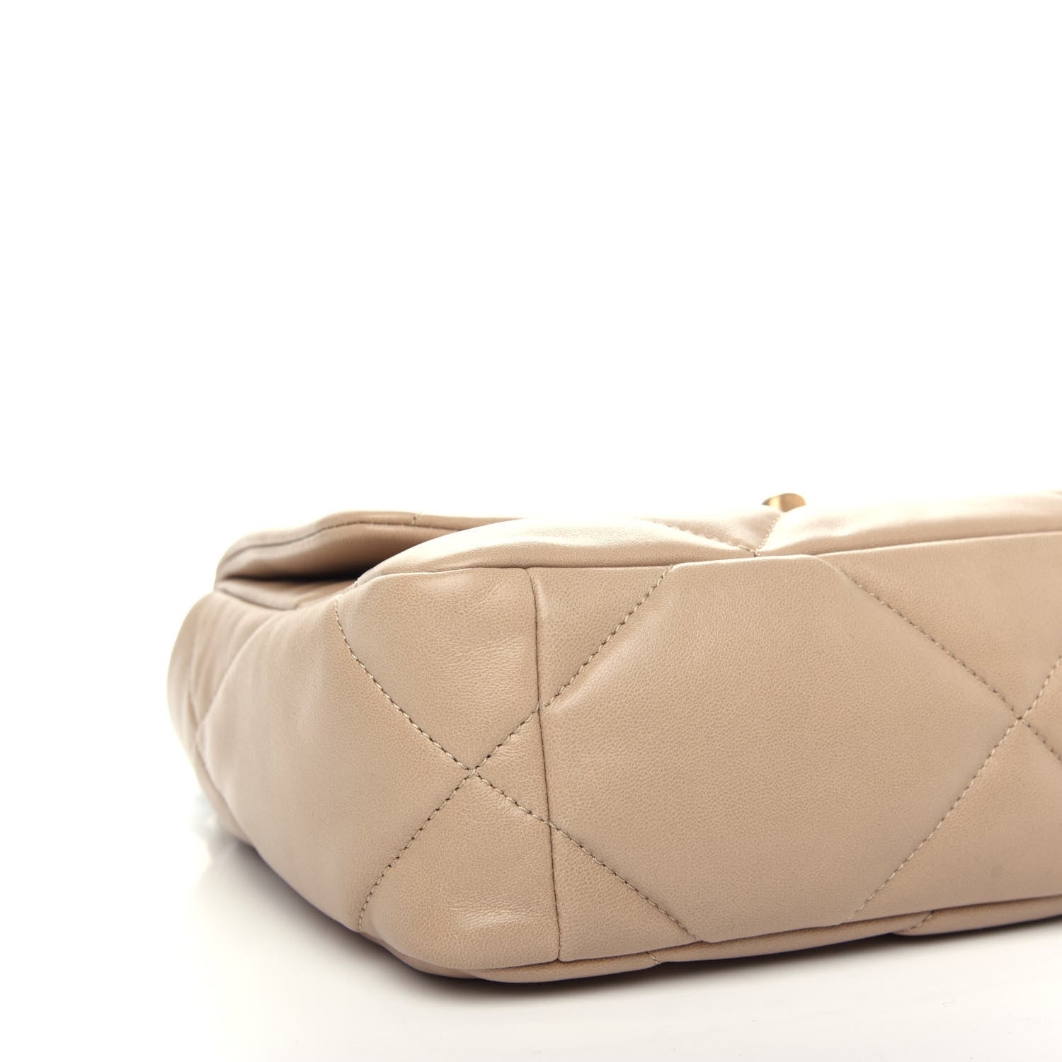 Chanel Lambskin Quilted Medium Chanel 19 Flap Dark Beige 8 of 10
