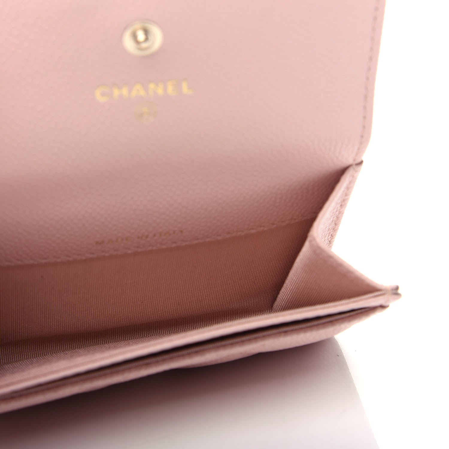 Chanel Caviar Quilted Flap Card Holder Light Pink 5 of 9