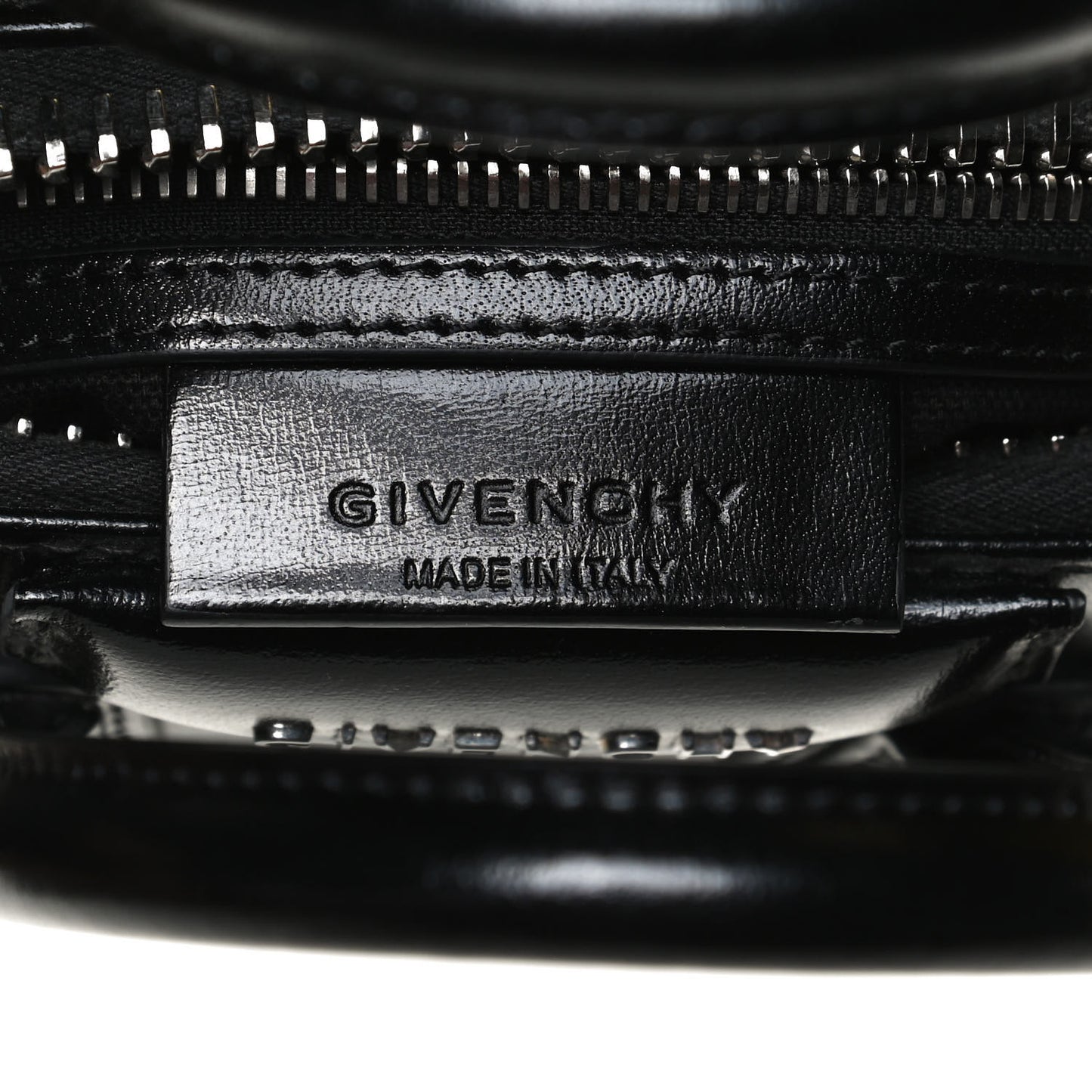 Shiny Lord Calfskin Mini Antigona Black