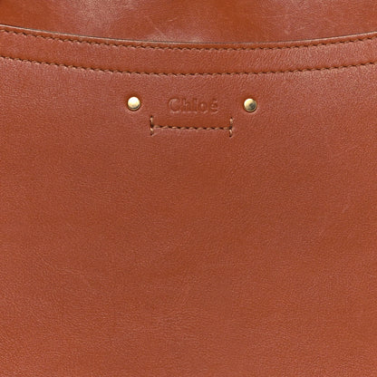 Chloe Calfskin Suede Medium Roy Bag Caramel 8 of 17