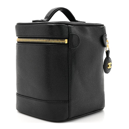 Chanel Caviar Vanity Cosmetic Case Black 3 of 8