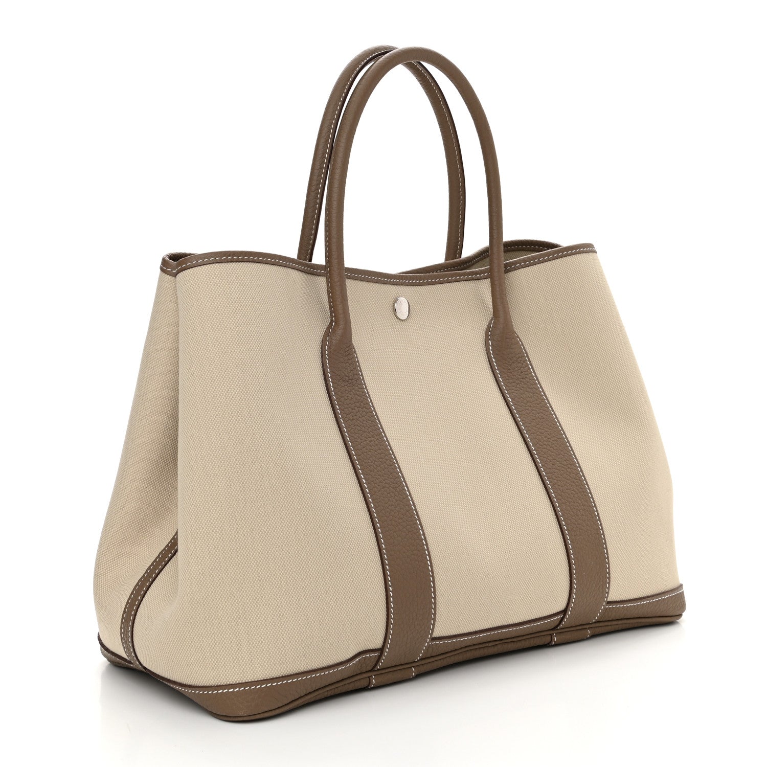 Hermes Twill D Negonda Garden Party 36 MM Tote Beton Etoupe 3 of 9