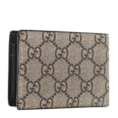 Gucci GG Supreme Monogram Tiger Bi-Fold Wallet Beige 2 of 4