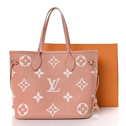 Louis Vuitton Empreinte Monogram Giant Neverfull MM Trianon Pink Cream 11 of 11