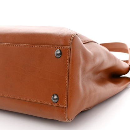 Fendi Vitello Suede Medium Peekaboo Iconic Satchel Cuoio Rame Moro 9 of 13