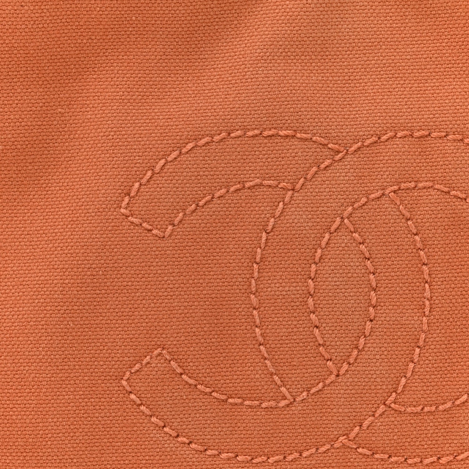 Chanel Lambskin Canvas CC Olsen Chain Small Shoulder Bag White Orange 8 of 16