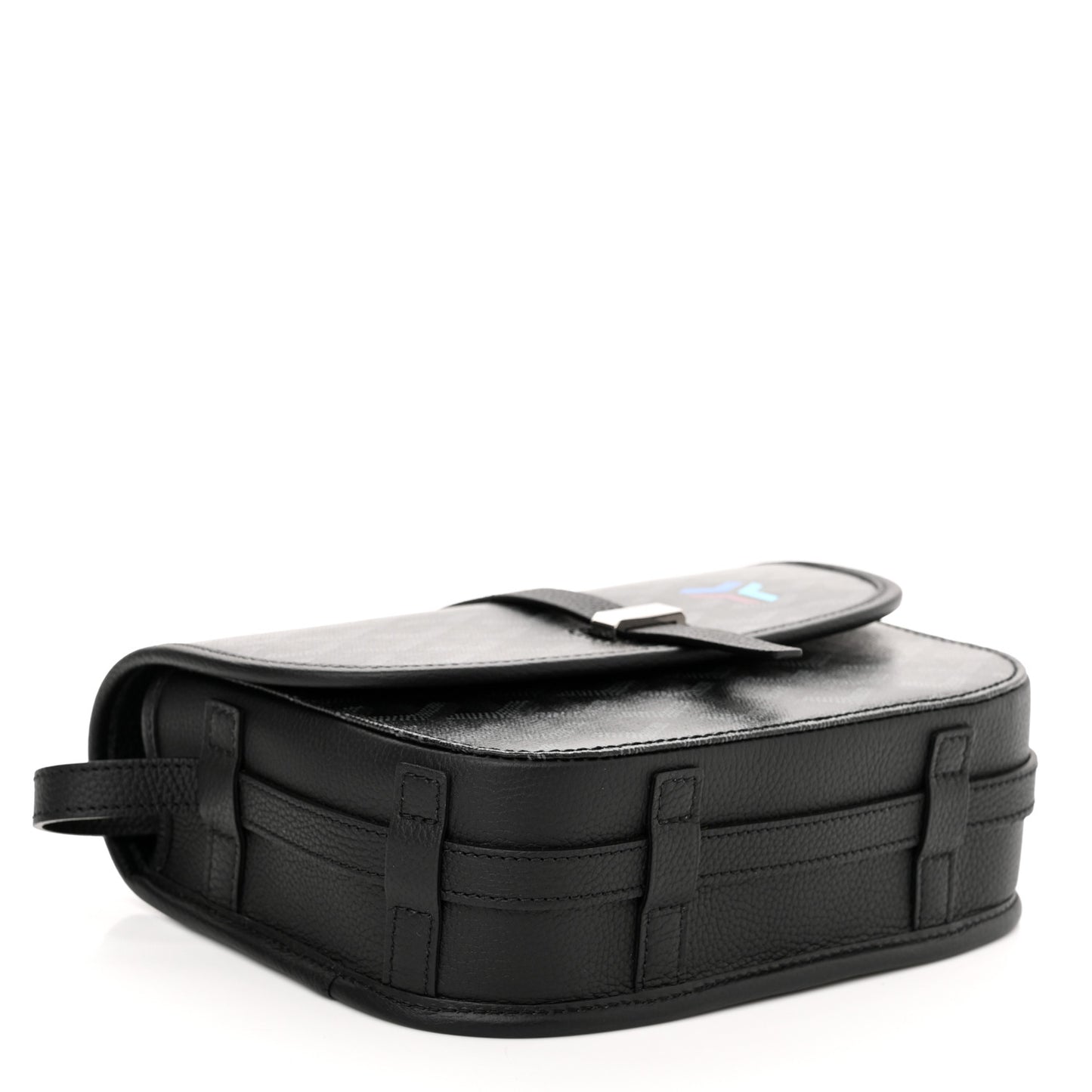 Goyardine Belvedere III PM Messenger Bag Jet Black