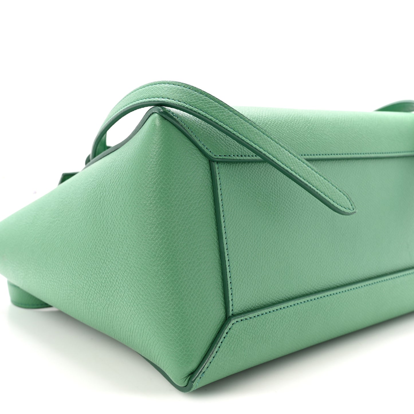 Grained Calfskin Micro Belt Bag Pop Green