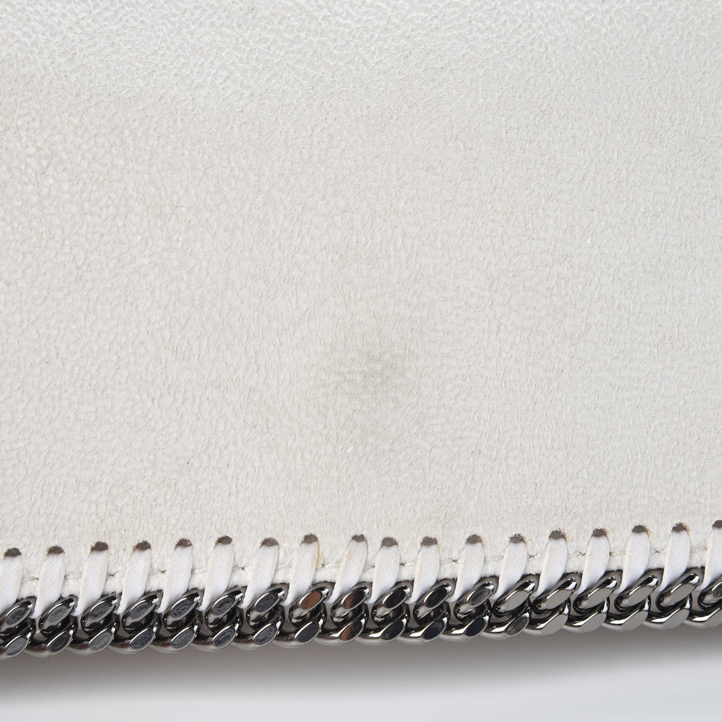 Shaggy Deer Falabella Fold Over Clutch Chalk