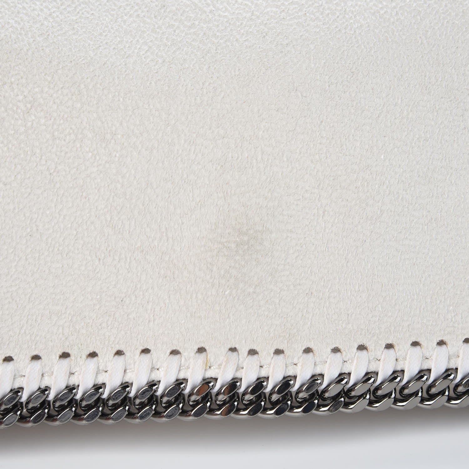 Stella McCartney Shaggy Deer Falabella Fold Over Clutch Chalk 10 of 12
