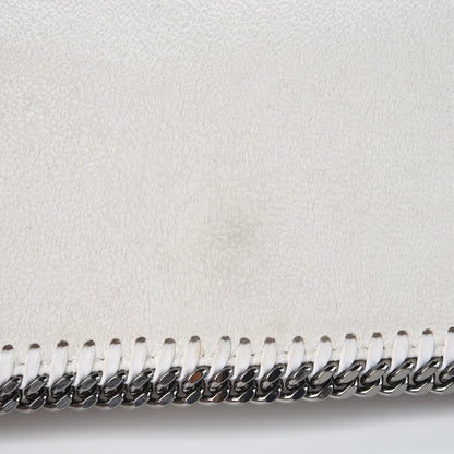 Stella McCartney Shaggy Deer Falabella Fold Over Clutch Chalk 10 of 12
