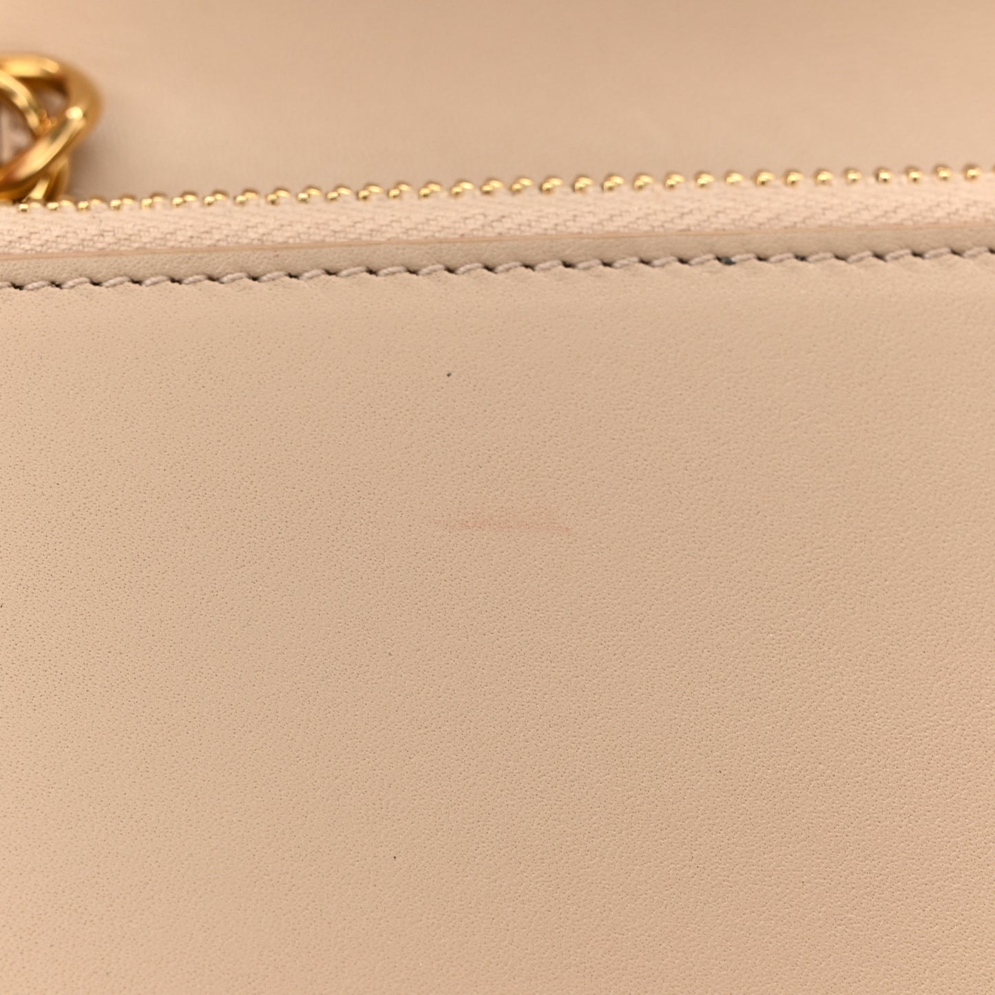 Smooth Calfskin Classic Monogram Kate Tassel Chain Wallet Nude Powder