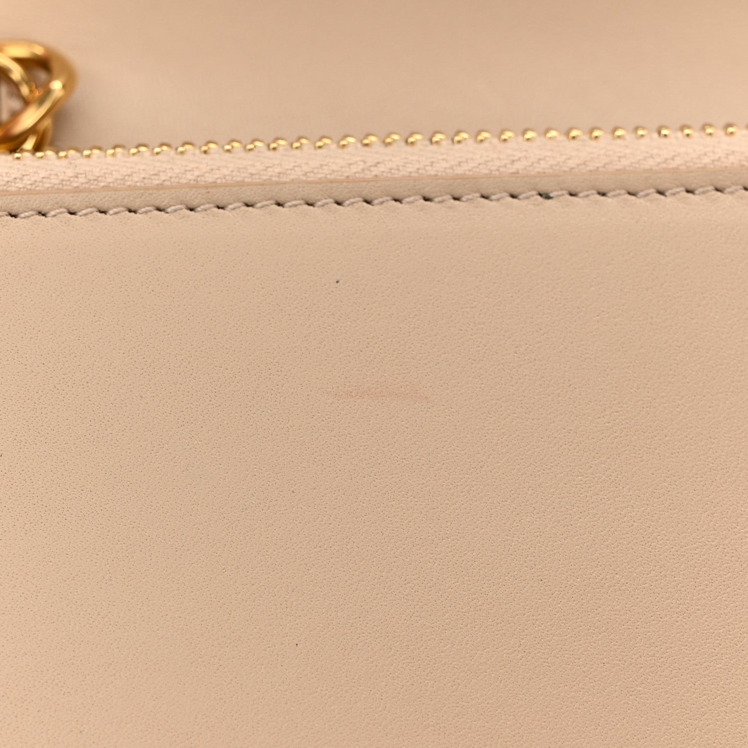 Saint Laurent Smooth Calfskin Classic Monogram Kate Tassel Chain Wallet Nude Powder 11 of 12