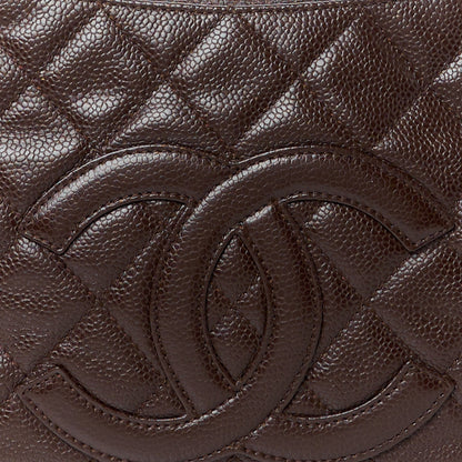 Chanel Caviar Quilted Timeless CC Shoulder Bag Brown 9 of 11