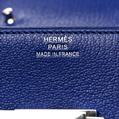 Hermes Chevre Mysore Mini Cinhetic Wallet Bleu Electrique 6 of 9