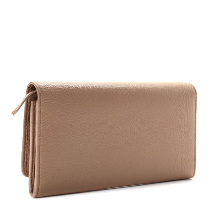 Balenciaga Chevre Silver Metallic Edge Hardware Money Wallet Rose Des Sables 3 of 8
