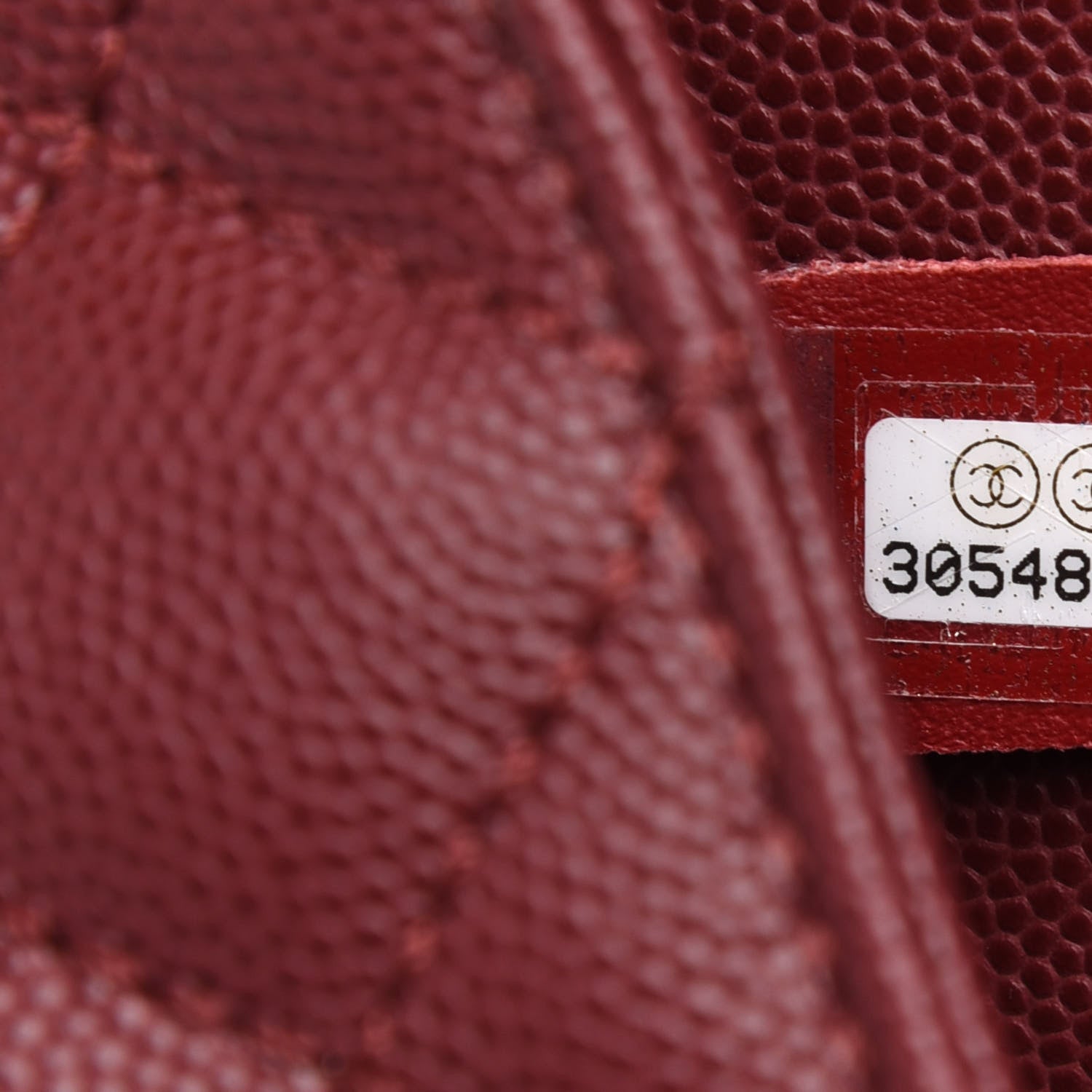 Chanel Caviar Quilted Small Coco Handle Flap Burgundy 10 of 11