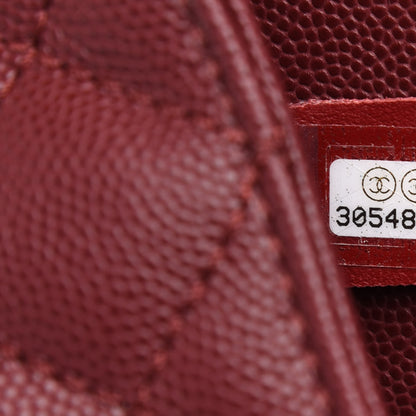 Chanel Caviar Quilted Small Coco Handle Flap Burgundy 10 of 11