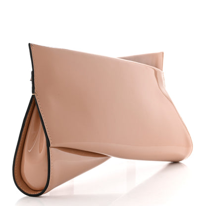 Christian Louboutin Patent Loubi Twist Zip Clutch Bag Nude 3 of 6
