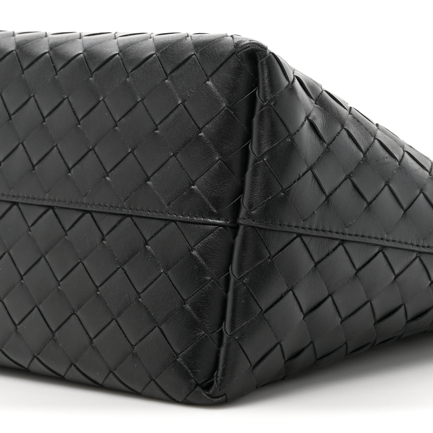 Bottega Veneta Nappa Intrecciato Small North South Tote Black 10 of 13