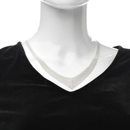 Tiffany Sterling Silver Elsa Peretti Mesh Bib Necklace 2 of 5