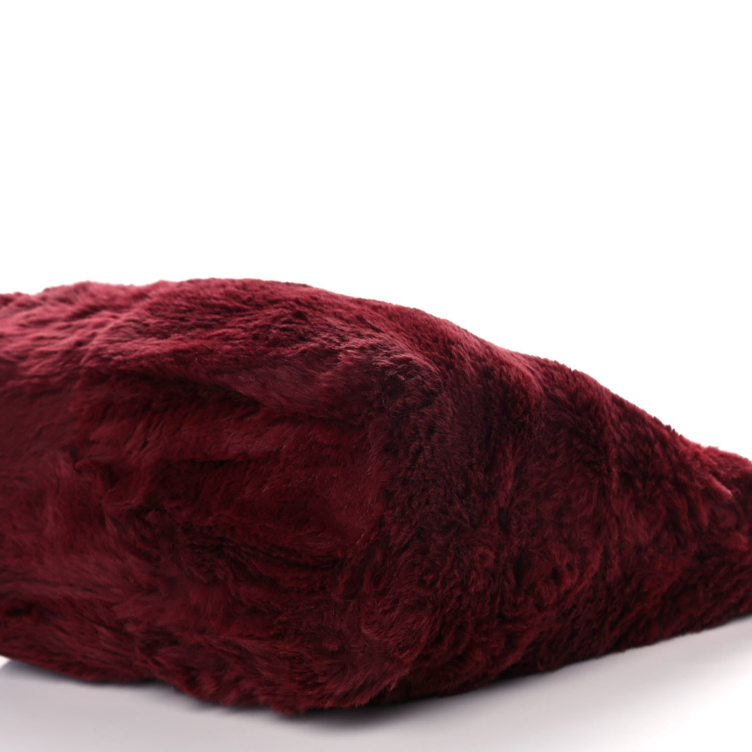 Chanel Rabbit Fur Shoulder Bag Burgundy 10 of 15