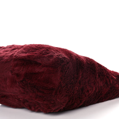 Chanel Rabbit Fur Shoulder Bag Burgundy 10 of 15
