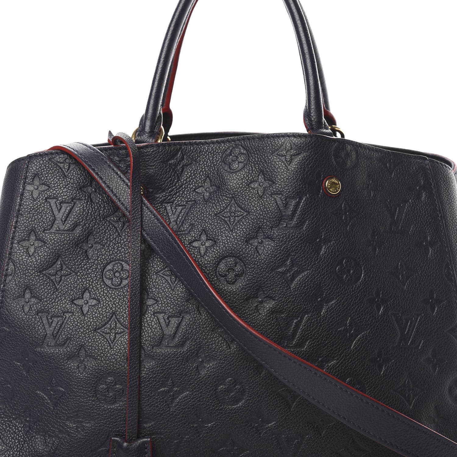 Louis Vuitton Empreinte Montaigne GM Marine Rouge 9 of 18