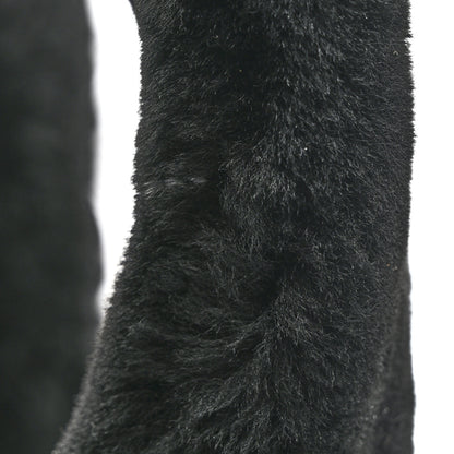 Chanel Lambskin Shearling CC Muff Flap Bag Black 11 of 13