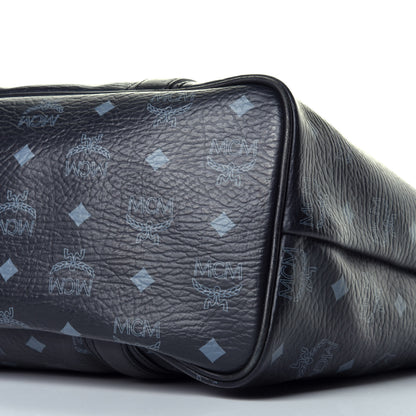 MCM Visetos Shopping Tote Black 8 of 9