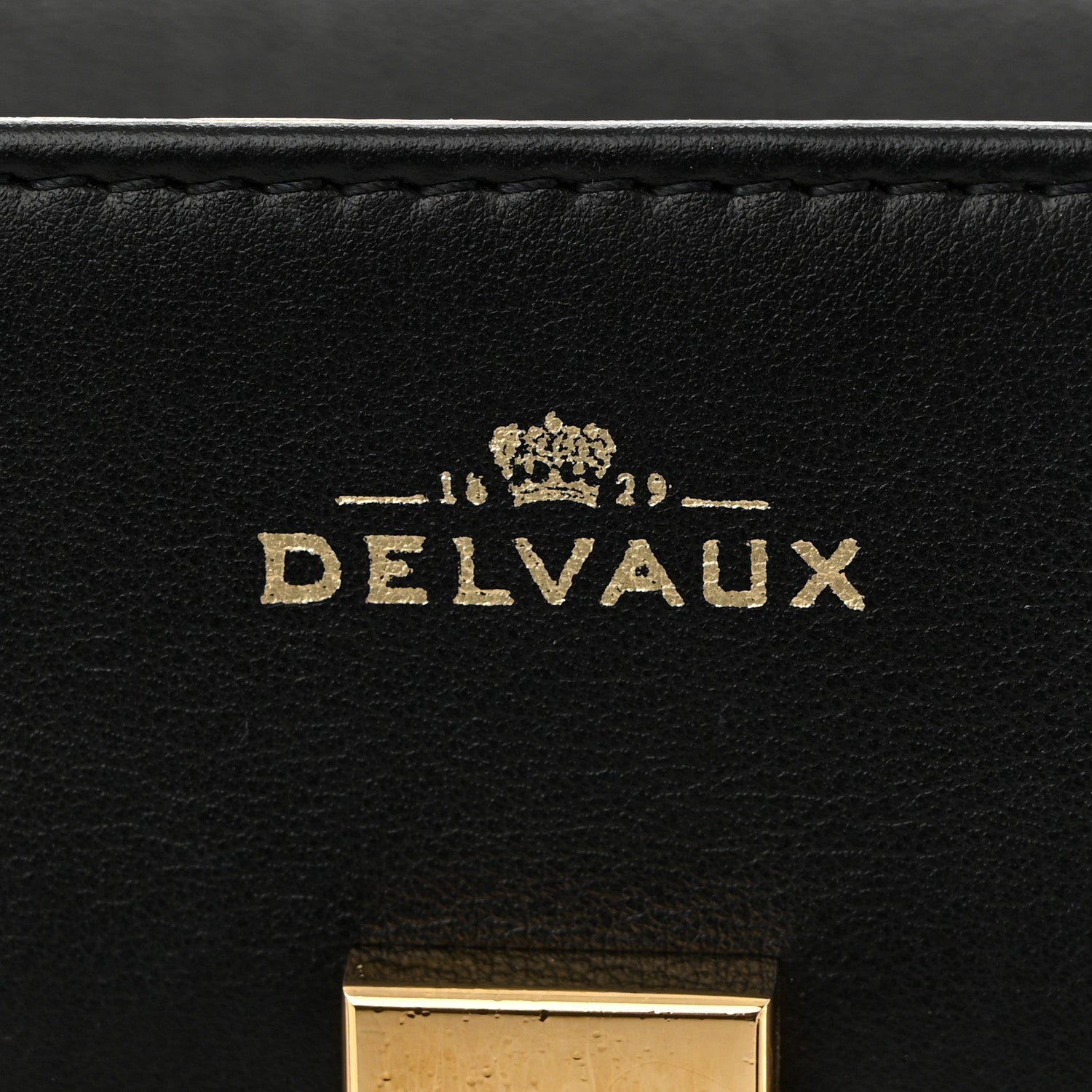 Delvaux Calfskin MM Tempete Satchel Black 7 of 13