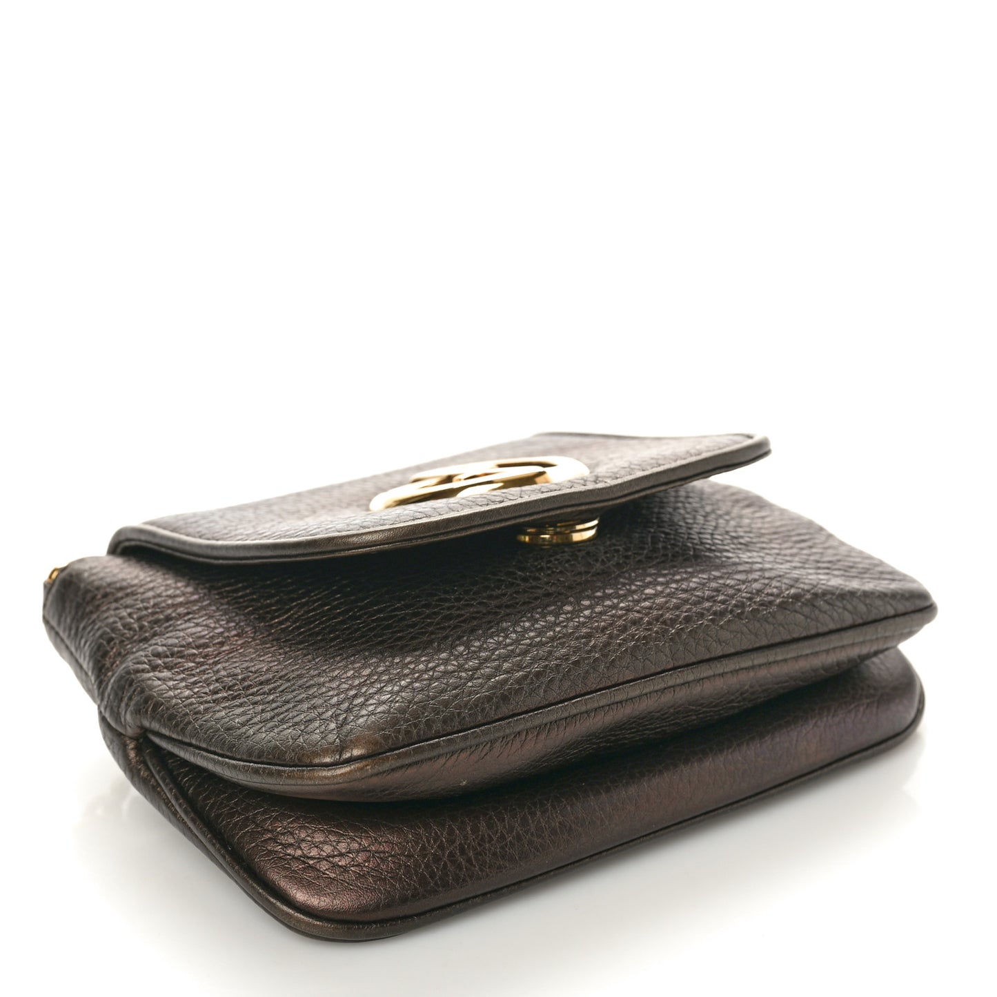 Pebbled Calfskin Small 1973 Chain Shoulder Bag Winter Leaf