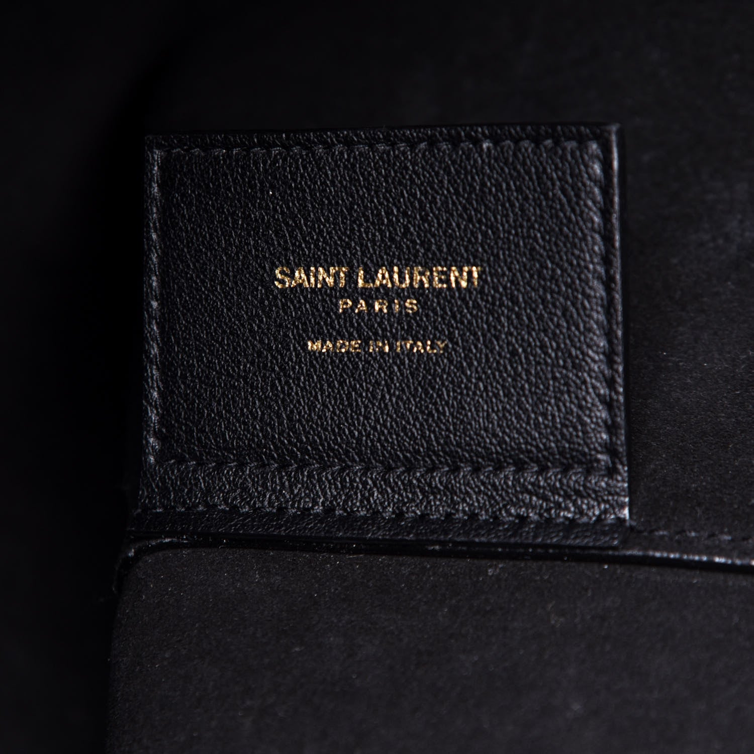 Saint Laurent Calfskin Large Shopping Tote Black 6 of 10