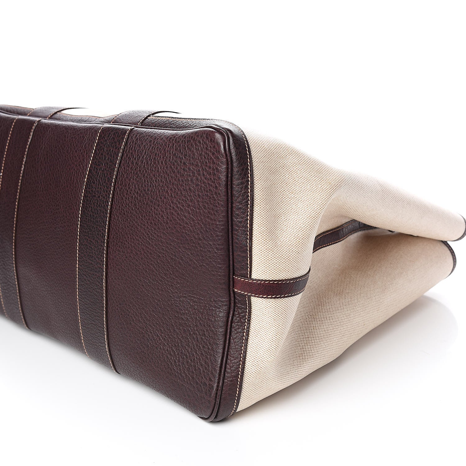 Hermes Toile Buffle Gala Garden Party Tote 49 GM Marron Fonce 8 of 15