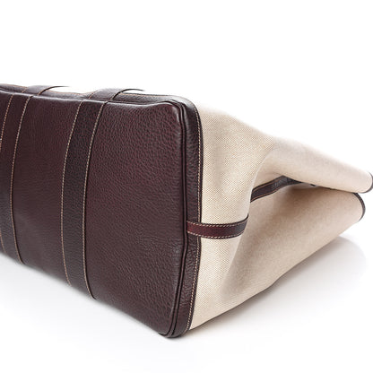 Hermes Toile Buffle Gala Garden Party Tote 49 GM Marron Fonce 8 of 15